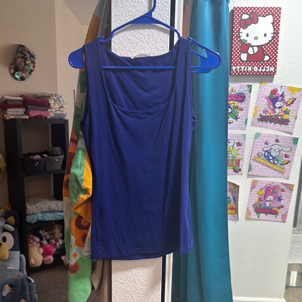 Zara Blue Sleeveless Top